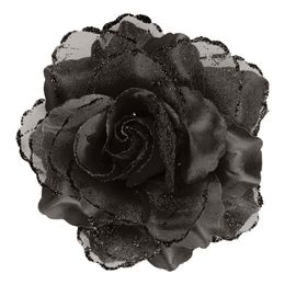 Bildspel - Hårklämma Ros med Glitter