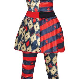 Lysbildefremvisning - Harlequin Gycklare Barn Karnevalskostyme