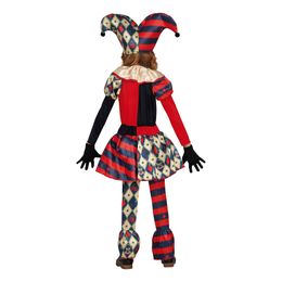 Lysbildefremvisning - Harlequin Gycklare Barn Karnevalskostyme