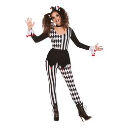 Harlequin Gycklare Maskeraddräkt