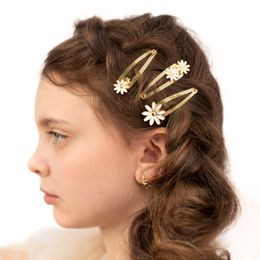 Bildspel - Hårspännen Guld Daisy