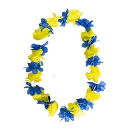 Hawaiikrans Blå/Gul