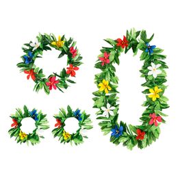 Hawaiikrans Sæt Grøn