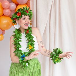 Lysbildefremvisning - Hawaiikrans Sæt Grøn