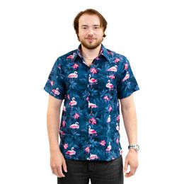 Hawaiiskjorta Herr Flamingo