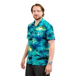 Bildspel - Hawaiiskjorta Herr Turkos