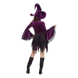 Bildspel - Häxa Klänning Sammet Lila Maskeraddräkt
