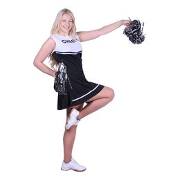 Diaesitys - Cheerleader Musta/Valkoinen Naamiaisasu