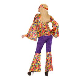 Bildspel - Hippie Girl Lila Maskeraddräkt