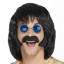 Hippie Polisonger & Mustasch Svart