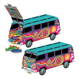 Hippiebus Borddekoration