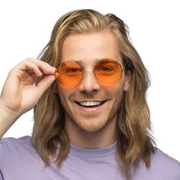 Lysbildefremvisning - Hippiebriller Store Oransje