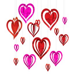 Hjerter 3D Hængende Dekoration