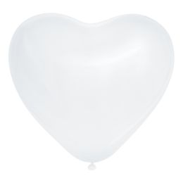 Hjärtballonger Vita