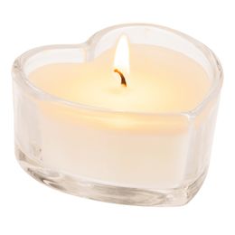 Lysbildefremvisning - Hjerteformede Duftlys Hvite/Røde