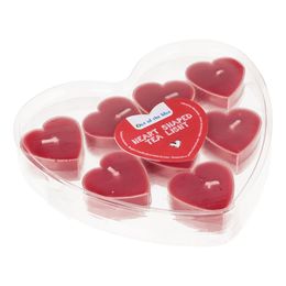 Bildspel - Hjärtformade Ljus i Ask Vita/Röda