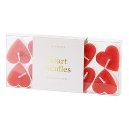 Lysbildefremvisning - Hjerteformede Fyrfadslys Rød