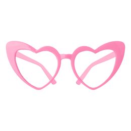 Hjärtglasögon Retro Rosa