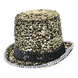 Höghatt med Paljetter Guld