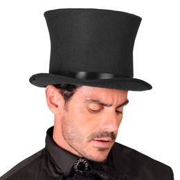 Lysbildefremvisning - Sort høj hat