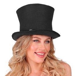 Lysbildefremvisning - Sort høj hat