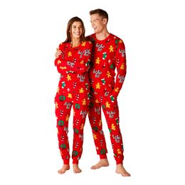 Diaesitys - Hohoho Punainen Joulupyjama Miehille