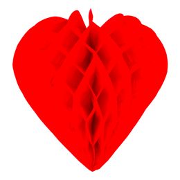 Honeycomb Hjerte Rød