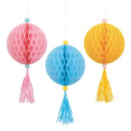 Honeycombs Pastell Ice Cream Takdekorasjon