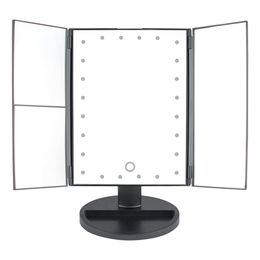 Sammenklappeligt Touchscreen LED Sminkespejl