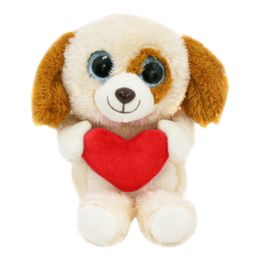 Hund med Rødt Hjerte Kosedyr