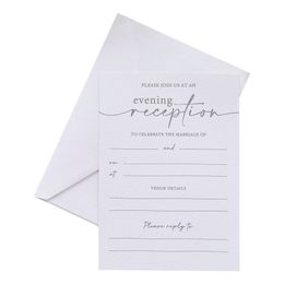 Indbydelser Bryllup Hvid