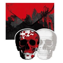 Inbjudningskort Dödskallar