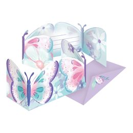 Inbjudningskort Fjäril