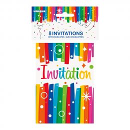 Invitationer Happy Birthday Regnbue