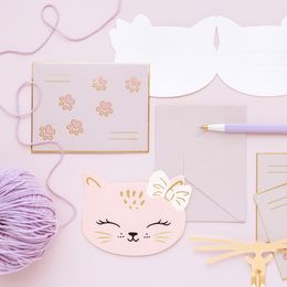 Lysbildefremvisning - Invitasjonskort Kitty