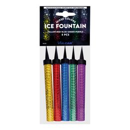 Lysbildefremvisning - Isfontæner Farvede