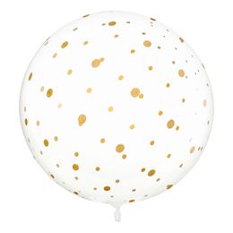 Jätteballong Transparent Prickig