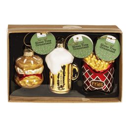 Bildspel - Julgranskulor Ölglas med Snabbmat