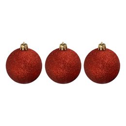 Julekuler Rød Glitrende