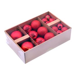 Julgranskulor Röd Mix