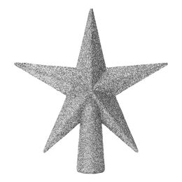 Julgransstjärna Silver Glitter