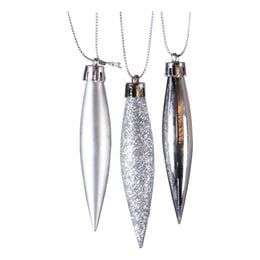 Joulukuusenkoriste Pisara Hopea