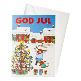 Joulukortti Peppi Pitkätossu