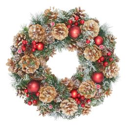 Julkrans med Kottar & Röda Bär