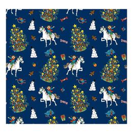 Lysbildefremvisning - Julepapir Pippi Langstrømpe