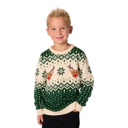 Julren Retro Grön Jultröja för Barn