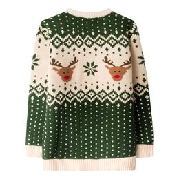 Bildspel - Julren Retro Grön Jultröja för Barn