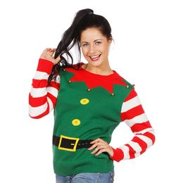 Bildspel - Jultröja Grön Tomtenisse