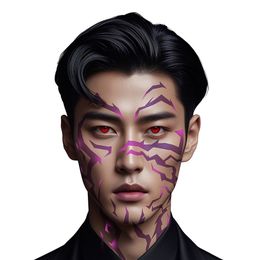 K-Pop Ansiktstatuering Demon