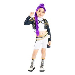 K-pop Demon Hunters™ Rumi Gold Deluxe Barn Maskeraddräkt